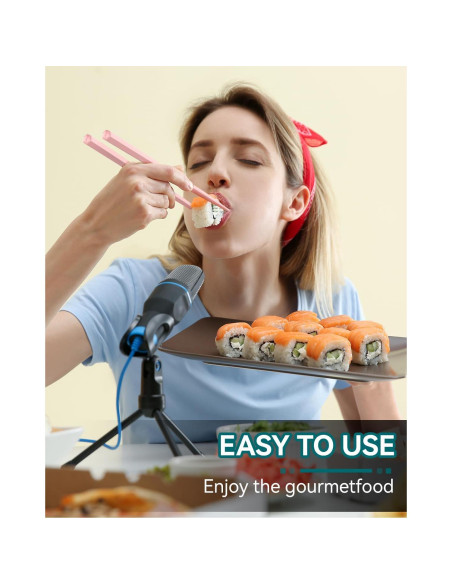 Palillos Reutilizables de Fibra de Vidrio ZDPMK 24.2 cm Antideslizantes