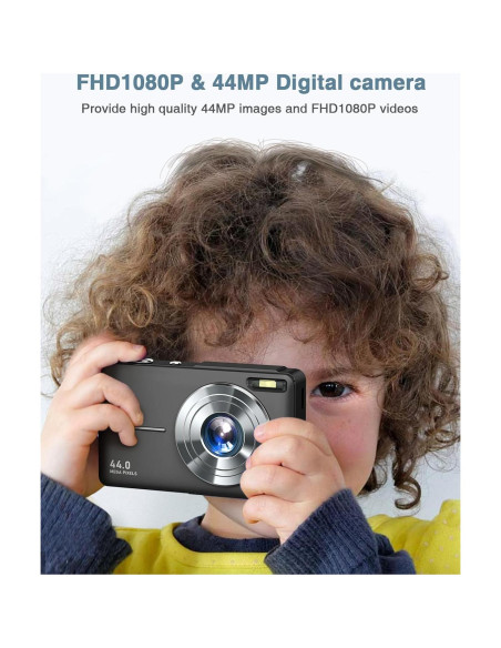 Cámara Digital Lecran 44MP FHD 1080P Compacta para Niños