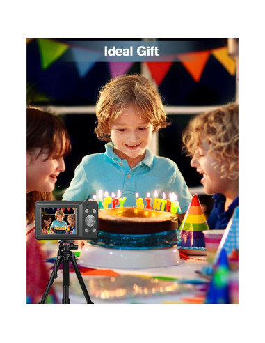 Cámara Digital Lecran 44MP FHD 1080P Compacta para Niños