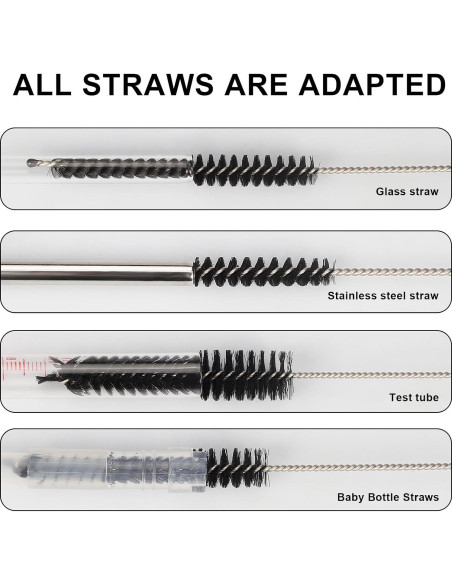 Conjunto de 12 cepillos limpiadores Ixiaoyoo 21 cm reutilizables