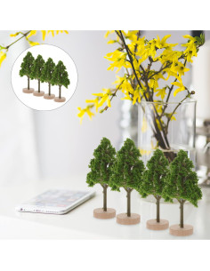 4 Árboles en Miniatura ARTIBETTER para Decoración de Mesa 2