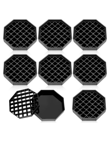 Bandeja de Goteo Plástica Suclain Octagonal 15.24 cm - 8 Pcs