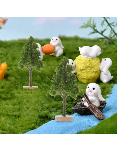 4 Árboles en Miniatura ARTIBETTER para Decoración de Mesa
