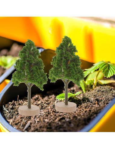 4 Árboles en Miniatura ARTIBETTER para Decoración de Mesa