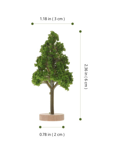 4 Árboles en Miniatura ARTIBETTER para Decoración de Mesa