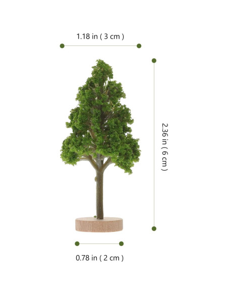 4 Árboles en Miniatura ARTIBETTER para Decoración de Mesa