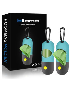 Dispensador de bolsas para excremento de perro Eliamo con LED