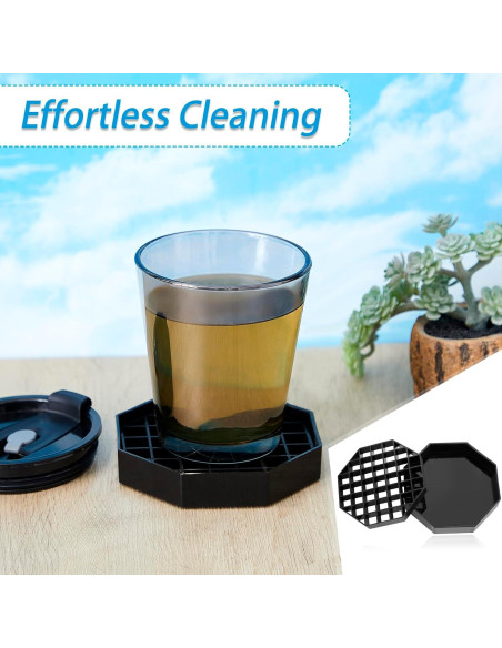 Bandeja de Goteo Plástica Suclain Octagonal 15.24 cm - 8 Pcs