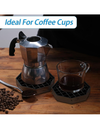 Bandeja de Goteo Plástica Suclain Octagonal 15.24 cm - 8 Pcs