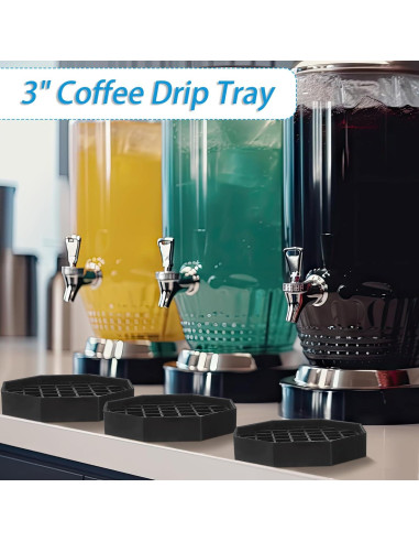 Bandeja de Goteo Plástica Suclain Octagonal 15.24 cm - 8 Pcs