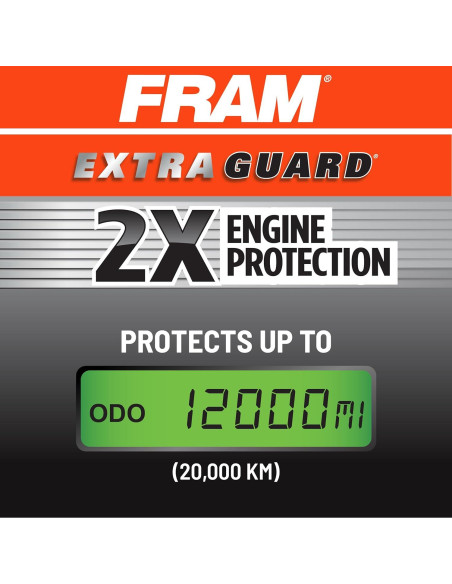 Filtro de Aire FRAM Extra Guard CA11895 para Toyota 2013-2022