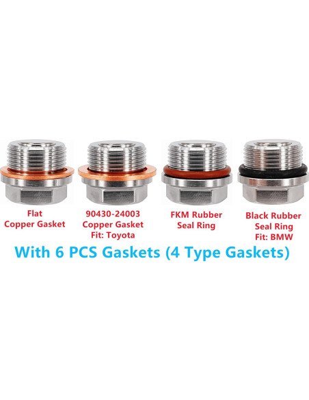 Tapón Drenaje Magnético Aceite abczok M24x1.5 para Lexus/Toyota