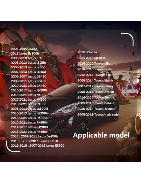 20 Clips de Cubierta de Motor TOPCNOEM 7mm para Toyota/Lexus