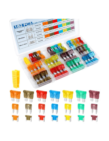 Kit de Fusibles Automotrices 182 Piezas Cooclensportey