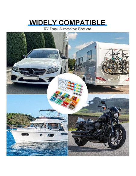 Kit de Fusibles Automotrices 182 Piezas Cooclensportey