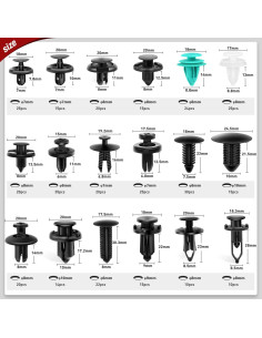 Kit 820 Piezas Clips Retención Nilight + Removedor Automóvil 2