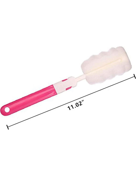 Cepillo para Botellas INVODA 4 Pcs, Limpieza Suave y Ecológica