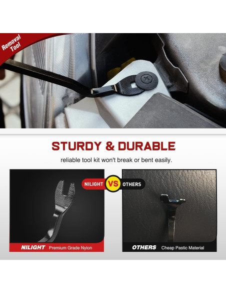 Kit 820 Piezas Clips Retención Nilight + Removedor Automóvil