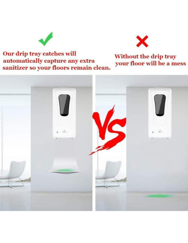 Bandeja de Goteo HHHKKK para Dispensador de Jabón Blanco