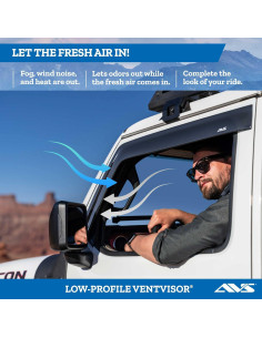 Protectores de Lluvia AVS para Toyota Tacoma 2016-2023 2