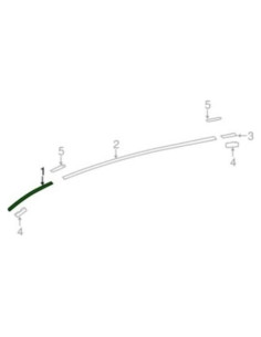Moldura de Techo Toyota 75552-0R010 OEM Calidad Asegurada