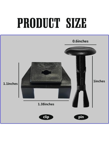 20 Clips de Cubierta Parachoques Toyota Lexus TOPCNOEM