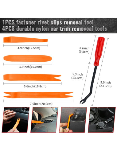 1725 Piezas Clips de Retención Automotriz Griine - 35 Tamaños