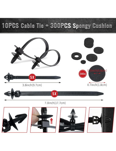 1725 Piezas Clips de Retención Automotriz Griine - 35 Tamaños