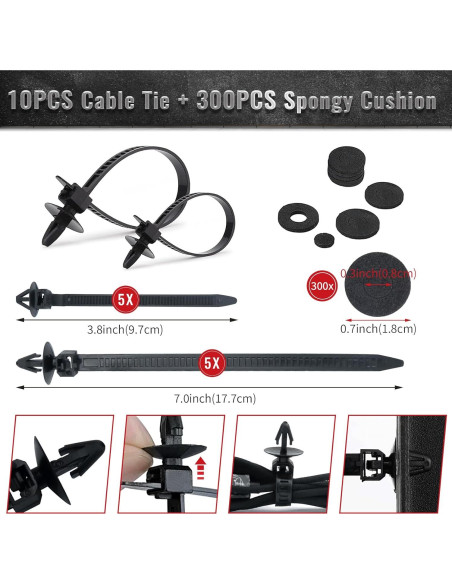 1725 Piezas Clips de Retención Automotriz Griine - 35 Tamaños