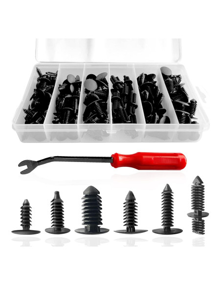 146 Clips de Carrocería Nylon TOPCNOEM para Autos y Camiones