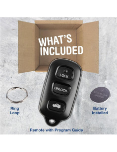 Llave Remota KeylessOption para Toyota Camry Sienna 3 Botones 2