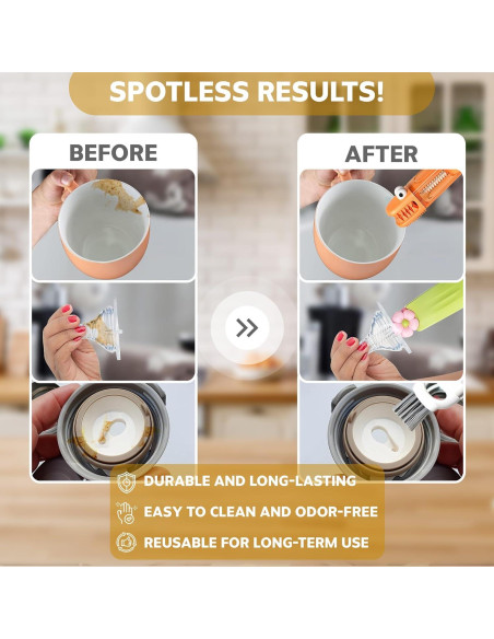 Cepillo de Limpieza 3 en 1 FOLISSE para Tapas y Botellas Azul