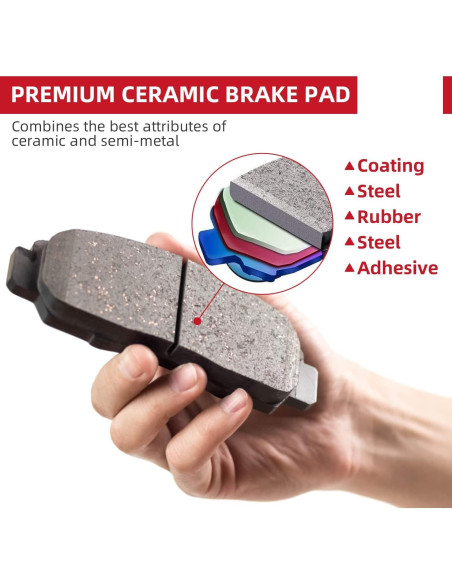 Pastillas de Freno Cerámicas EXPPOWER D1879-D2076 para Toyota