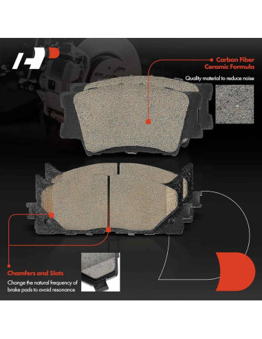 Juego de Pastillas de Freno Cerámicas A-Premium 8 Pcs Lexus Toyota