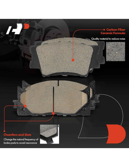 Juego de Pastillas de Freno Cerámicas A-Premium 8 Pcs Lexus Toyota
