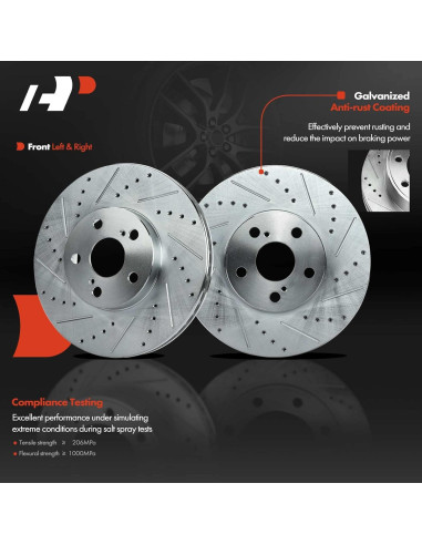 Disco de Freno Delantero A-Premium 275mm + Pastillas Cerámicas