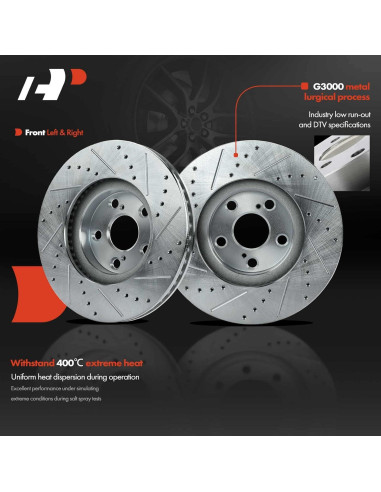 Disco de Freno Delantero A-Premium 275mm + Pastillas Cerámicas