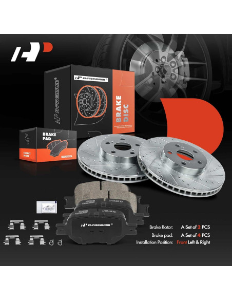 Disco de Freno Delantero A-Premium 275mm + Pastillas Cerámicas