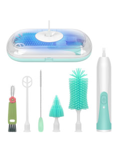 Limpiador Eléctrico de Botellas Maypott Verde con Accesorios