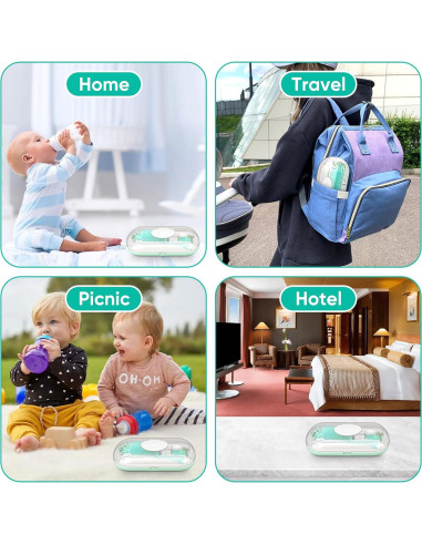 Limpiador Eléctrico de Botellas Maypott Verde con Accesorios