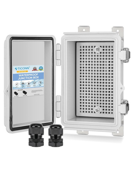 Caja de Conexiones Eléctricas TICONN IP67 15x10x7 cm Blanca