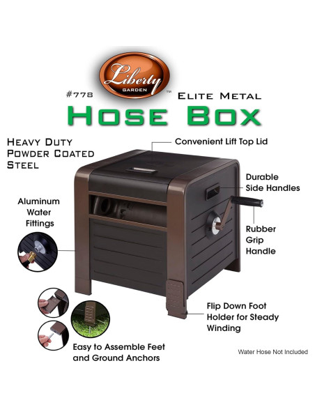 Carrete de Manguera Liberty Garden Elite con Manguera Flexzilla 15.24 m