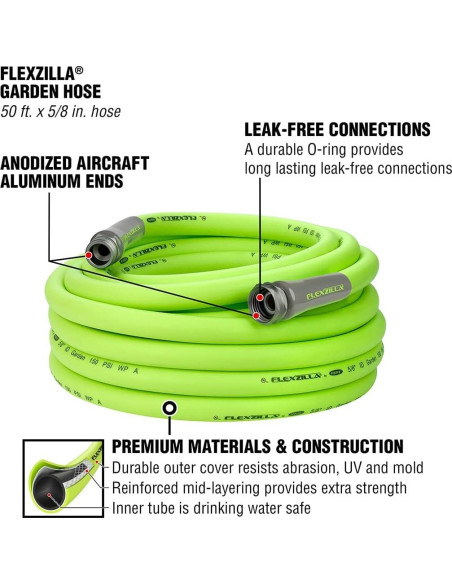 Carrete de Manguera Liberty Garden Elite con Manguera Flexzilla 15.24 m