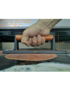 Prensa de Hierro Fundido Firsgrill 2 Rectángulo 21.08x10.92 cm 2