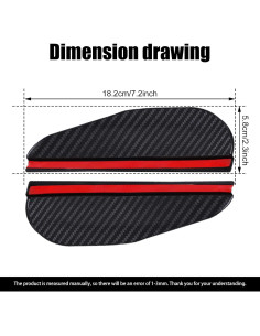 Protector de Lluvia para Espejo Retrovisor Stymart 2 Pcs 2