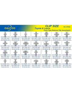 280 Clips de Sujetador OAUTOO para Toyota y Lexus 2