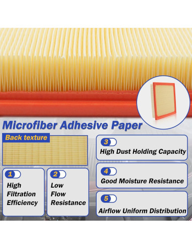 Filtro de aire motor X4XZ CA12377 para Lexus y Toyota