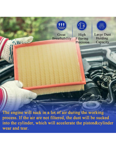 Filtro de aire motor X4XZ CA12377 para Lexus y Toyota