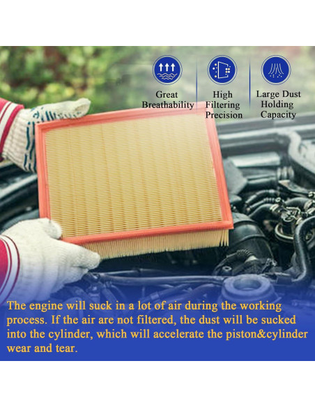 Filtro de aire motor X4XZ CA12377 para Lexus y Toyota
