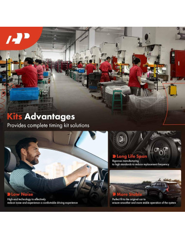 Kit de transmisión correa serpentina A-Premium Toyota Camry 2010-2011